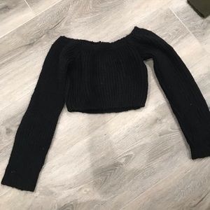 off shoulder sweater